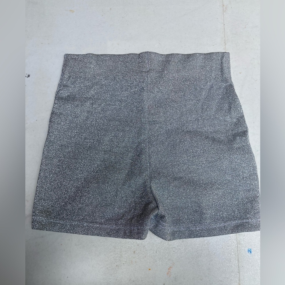 High-Waist Sparkle Shorts for Women - Shimmer Black